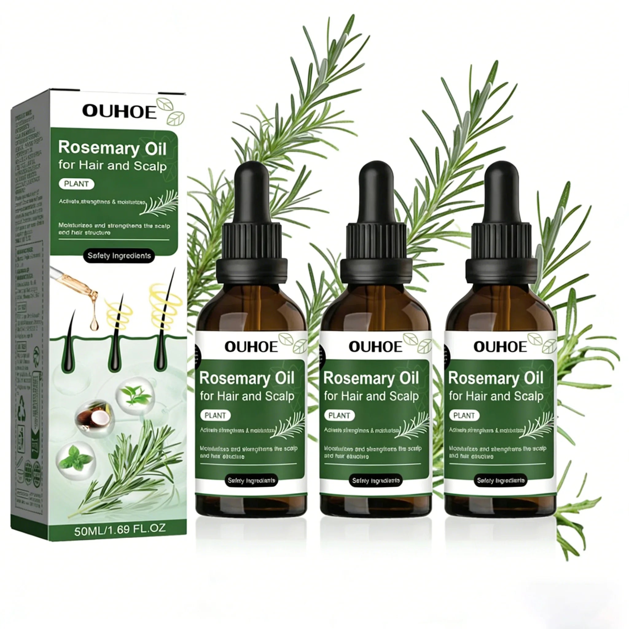 Rosemary Hair Growth Oil | 100% Natural | Siempre Bellas